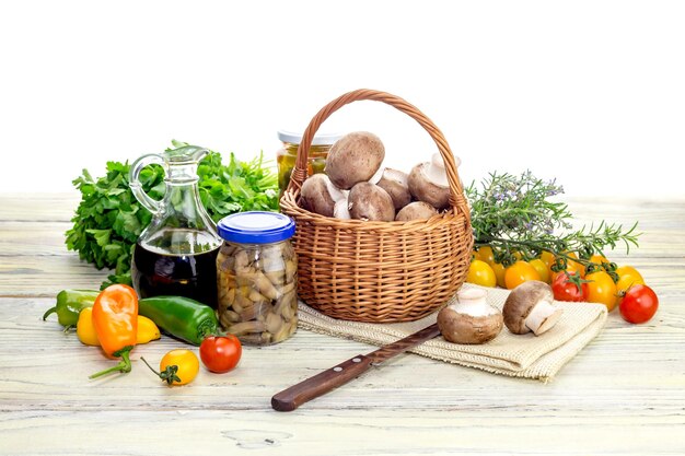 Kosz ze składnikami